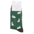 Miss Sparrow Mens Socks Bamboo Rabbits green