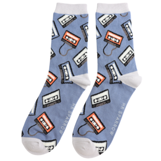 Miss Sparrow Männer-Socken Bamboo Tapes denim