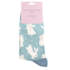 Miss Sparrow Socks Bamboo Bouncy Bunnies duck egg
