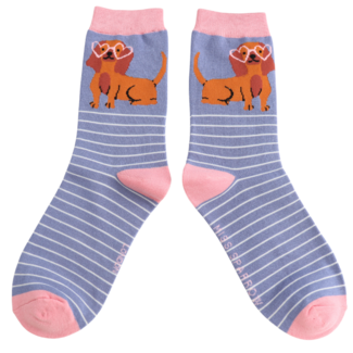 Miss Sparrow Socks Bamboo Sausage in Shades denim