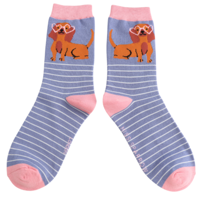 Miss Sparrow Socken Bamboo Sausage in Shades denim