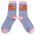 Miss Sparrow Socken Bamboo Sausage in Shades denim