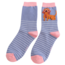 Socks Bamboo Sausage in Shades denim