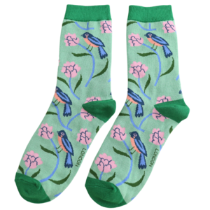 Miss Sparrow Socks Bamboo Sweet Bird mint