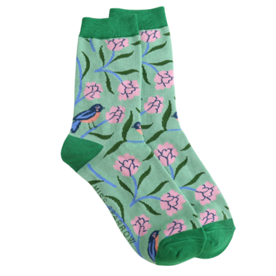 Miss Sparrow Socks Bamboo Sweet Bird mint