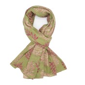 M&K Collection Schal Lovely Leaves olive