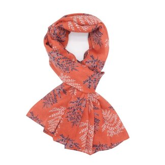 M&K Collection Schal Lovely Leaves rust