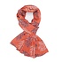 M&K Collection Scarve Lovely Leaves rust