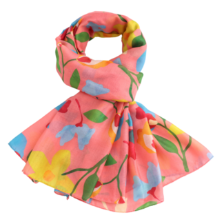 M&K Collection Schal Floral Collage coral