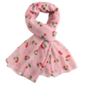 M&K Collection Scarve Cherries light pink