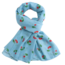 M&K Collection Schal Cherries powder blue