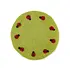 Sjaal met Verhaal Felt Coaster 25 cm Lieveheersbeestjes lichtgroen