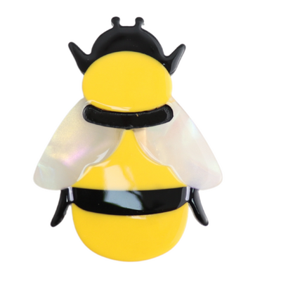 Red Cuckoo Haarclip Bee