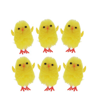 Rex London Fluffy Easter Decorations Mini Chicks Set of 6