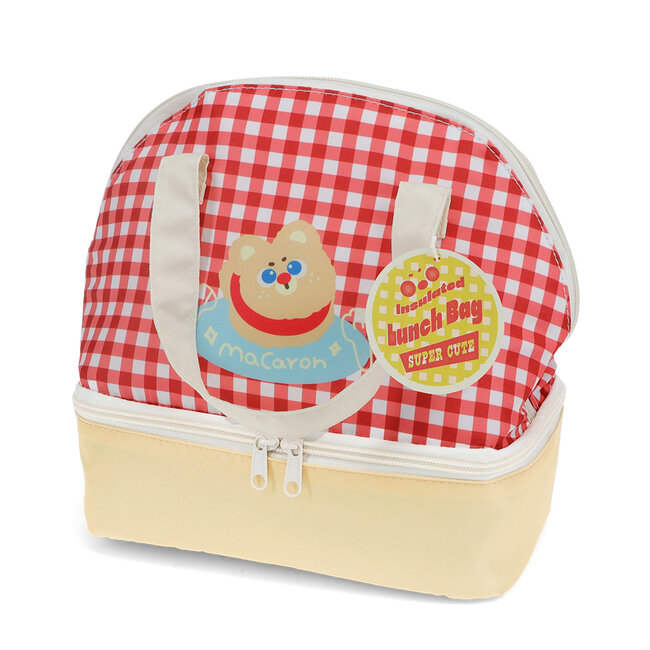 Isolierte Lunchtasche Red Check