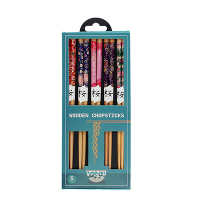 Rex London Wooden Chopsticks Flowers Set of 5