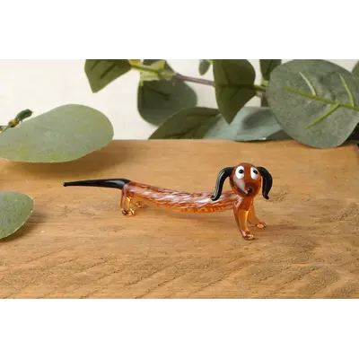 CGB Giftware Artisian Glass Sausage Dog