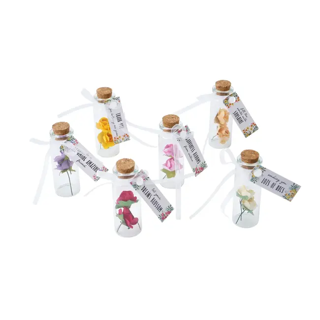 Flower Bottles Sentiment in Display