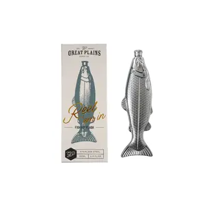CGB Giftware Flachmann Edelstahl Great Plains Fish