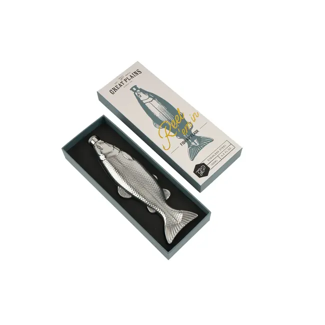 Hip Flask Steinless Steel Great Plains Fish