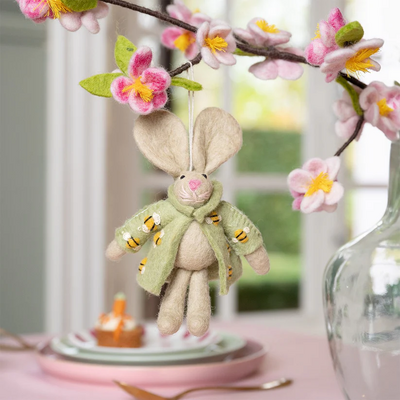 Sjaal met Verhaal Filzhänger Funny Bunny assorti