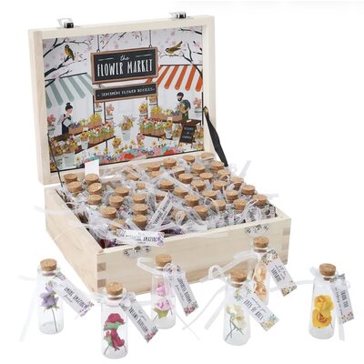 CGB Giftware Flower Bottles Sentiment in Display