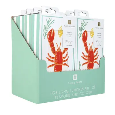 Talking Tables Papierservietten Long Lobster 16-Pack