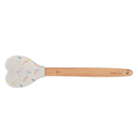 Isabelle Rose Silikon-Holz Löffel Heart 27 cm Sprinkles