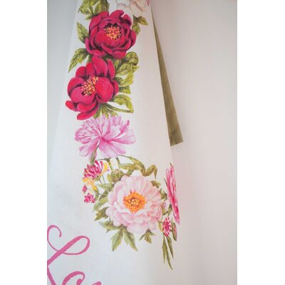 Isabelle Rose Tea towel Peony