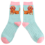 Miss Sparrow Socks Bamboo Sausage in Shades duck egg