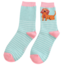 Socks Bamboo Sausage in Shades duck egg