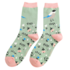 Miss Sparrow Socken Bamboo Sweet Birdie green