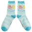 Socken Bamboo Octopus aqua