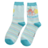 Miss Sparrow Socks Bamboo Octopus aqua