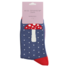 Miss Sparrow Socken Bamboo Dotted Toadstool denim