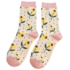 Miss Sparrow Socken Bamboo Sunflowers cream