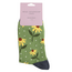 Socken Bamboo Sunflowers green