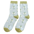 Miss Sparrow Socks Bamboo Snowdrop baby blue