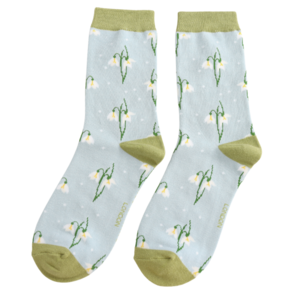Miss Sparrow Socks Bamboo Snowdrop baby blue