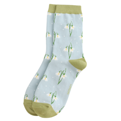Miss Sparrow Socken Bamboo Snowdrop baby blue