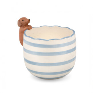 Sass & Belle Planter Peeking Sausage Dog