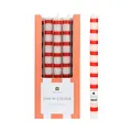Talking Tables Dinner Kerzen Stripe red in Display