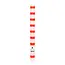 Dinner Kerzen Stripe red in Display