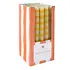 Talking Tables Dinner Candles Stripe yellow in Display
