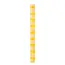 Dinner Kerzen Stripe yellow in Display