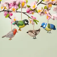 Sjaal met Verhaal Felt Hanger Tuinvogel assorti