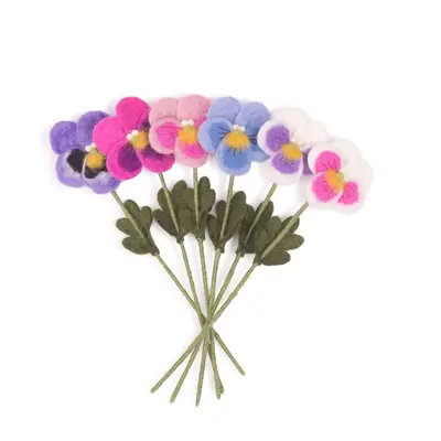 Sjaal met Verhaal Filzblume Viooltje assorti