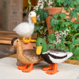 Sjaal met Verhaal Felt Decoration Eend Assorti