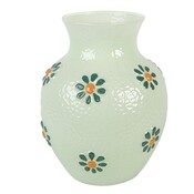 Clayre & Eef Vase Daisy green