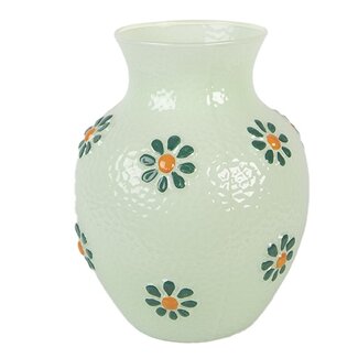 Clayre & Eef Vase Daisy green
